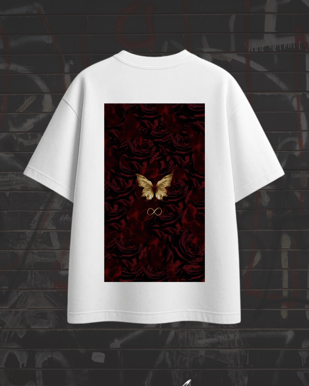 ZAVIRA Golden Wings Oversized T-Shirt