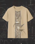 ZAVIRA Ornate Wings Oversized T-Shirt